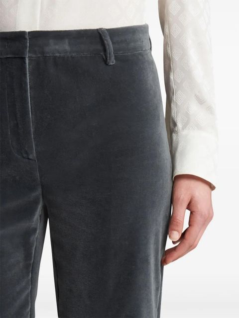 ETRO flared velvet trousers - Grey