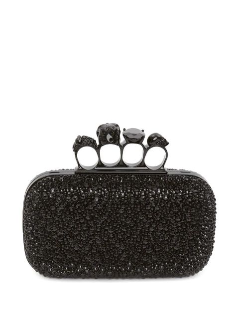 Alexander McQueen Knuckle clutch bag - Black - zdjęcie produktu nr 2