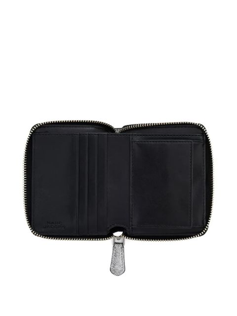 Marc Jacobs The Coated Glitter leather wallet - Silver