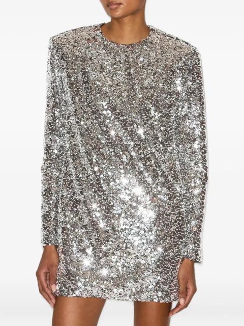 ISABEL MARANT Heliane sequinned dress - Silver - zdjęcie produktu nr 2