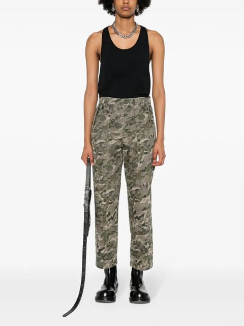 Zadig&Voltaire camouflage-print cotton trousers - Green