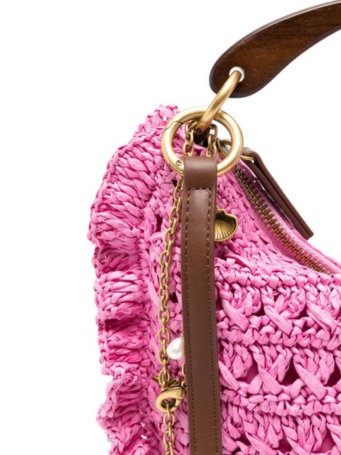 TWINSET ruffled woven tote bag - Pink - zdjęcie produktu nr 2