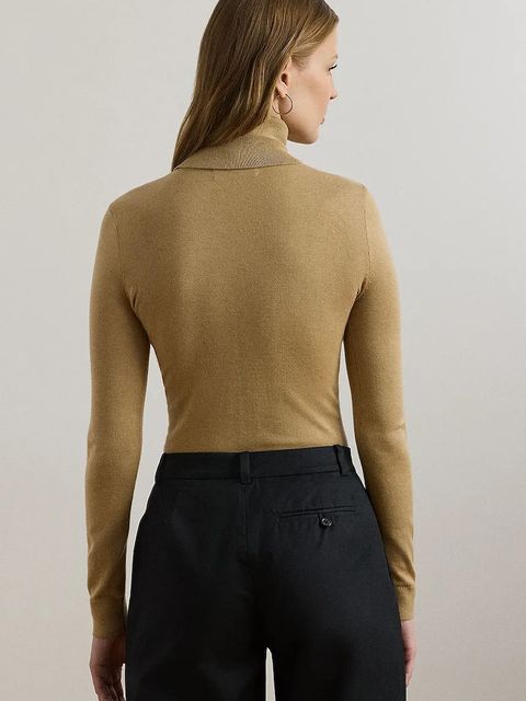 Lauren Ralph Lauren sweter z domieszką jedwabiu - zdjęcie produktu nr 1