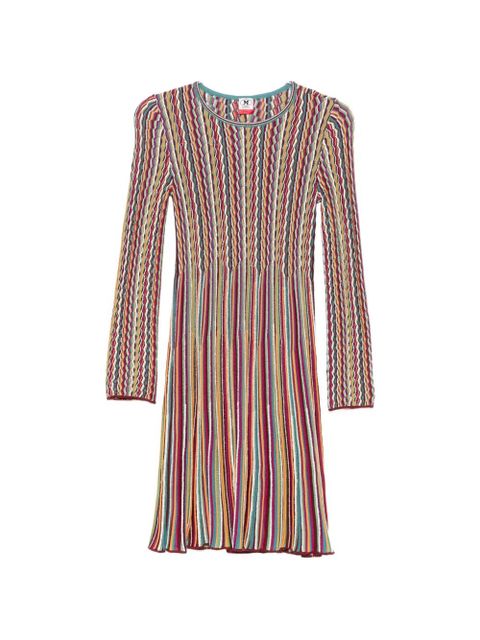 Missoni long-sleeve striped mini dress - Pink - zdjęcie produktu nr 1
