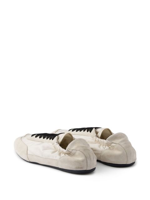 Prada Collapse Re-Nylon suede sneakers - Neutrals - zdjęcie produktu nr 2