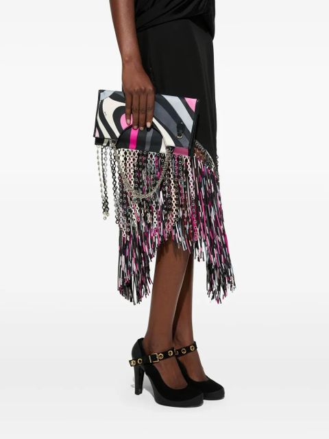 PUCCI Marmo-print folded shoulder bag - Black - zdjęcie produktu nr 2
