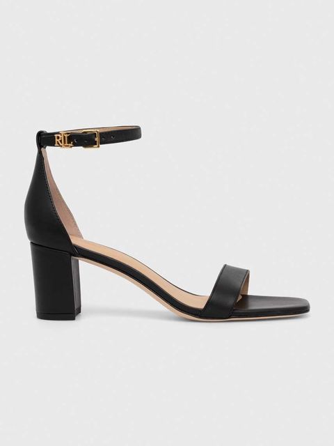 Lauren Ralph Lauren sandały skórzane Logan kolor czarny 802927949001 - zdjęcie produktu nr 2