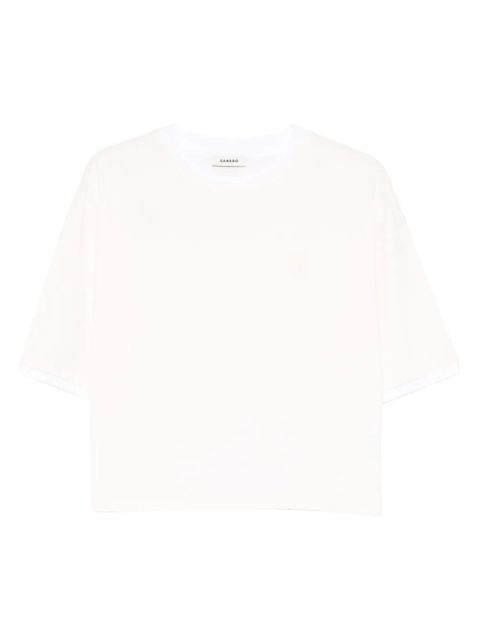 SANDRO logo-embroidered T-shirt - Pink - zdjęcie produktu nr 1