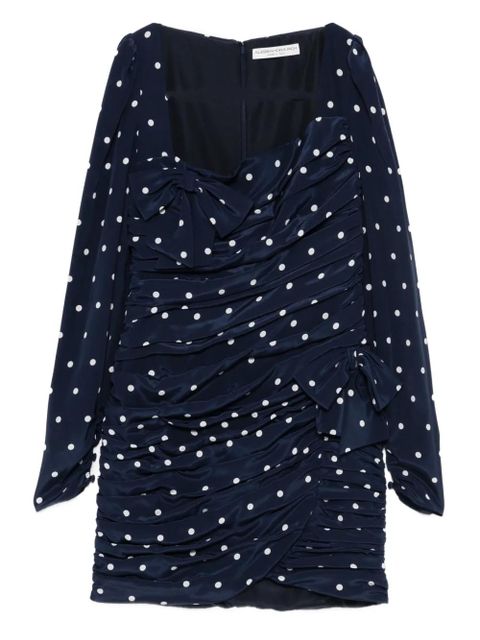 Alessandra Rich polka-dot bow mini dress - Blue - zdjęcie produktu nr 1