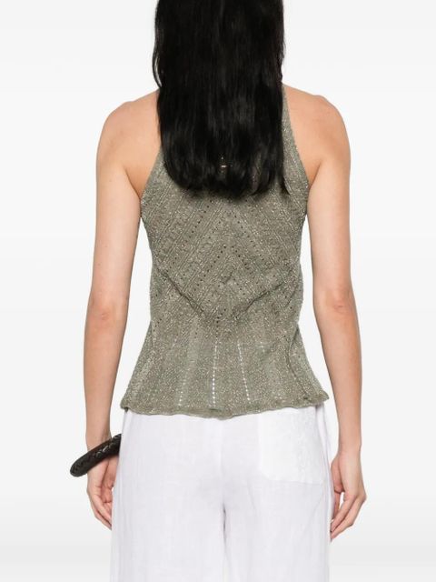TWINSET crew-neck tank top - Green