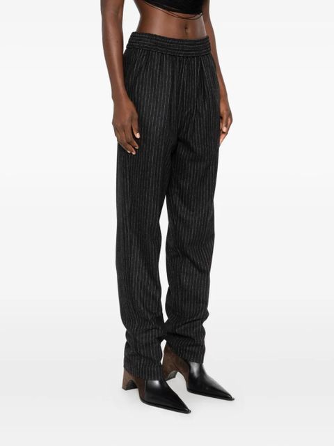 ISABEL MARANT pinstripe wool trousers - Grey