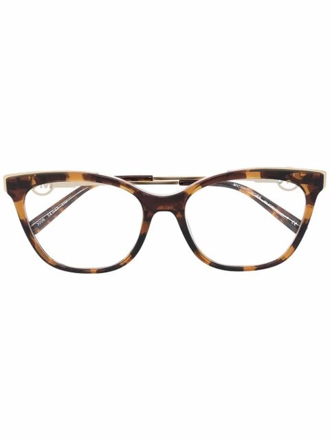 Michael Kors logo-plaque arm glasses - Gold - zdjęcie produktu nr 1