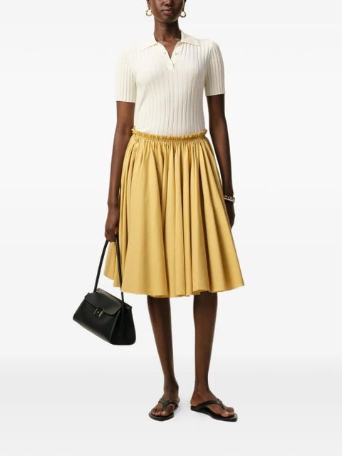 AMI Paris cotton midi corolla skirt - Neutrals - zdjęcie produktu nr 2