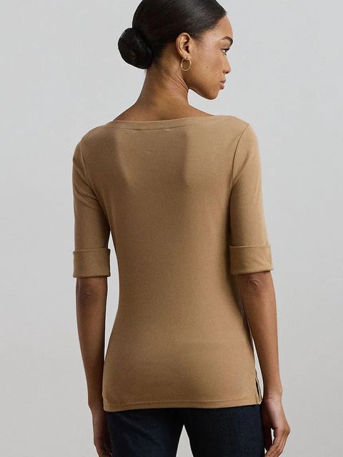 Lauren Ralph Lauren t-shirt damski kolor beżowy 200654963 - zdjęcie produktu nr 2