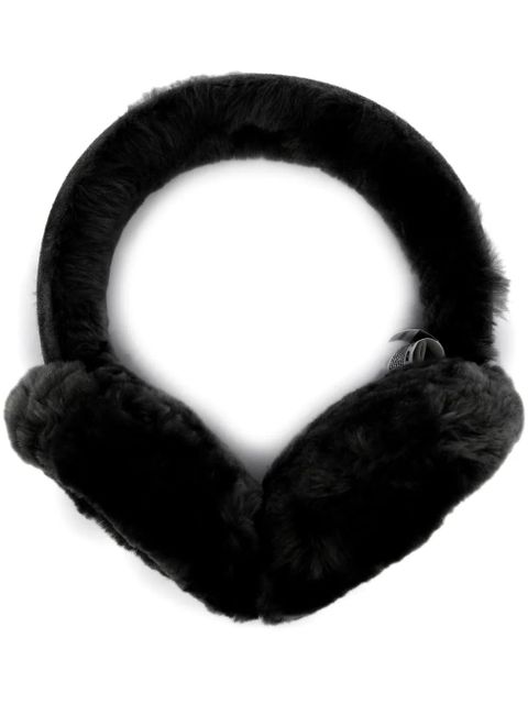 UGG logo-patch faux-fur headband - Black - zdjęcie produktu nr 1