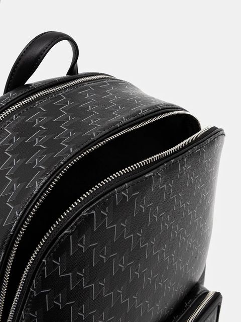 Karl Lagerfeld plecak K/VOYAGE damski kolor czarny duży wzorzysty A1W30188