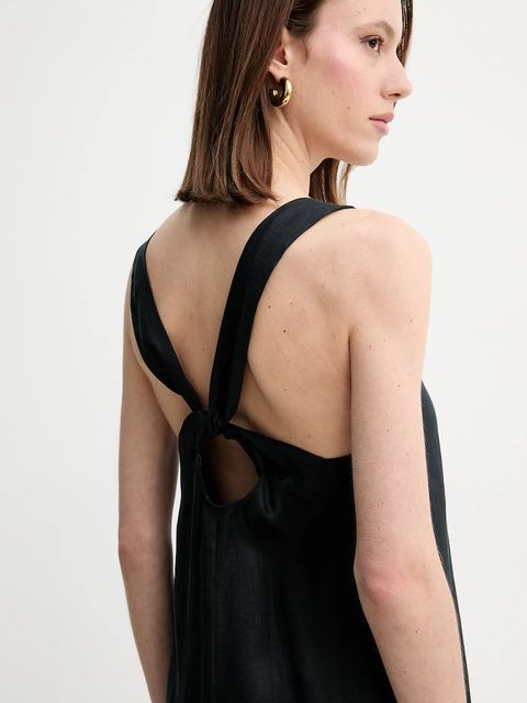 MM by Max Mara sukienka lniana - zdjęcie produktu nr 2