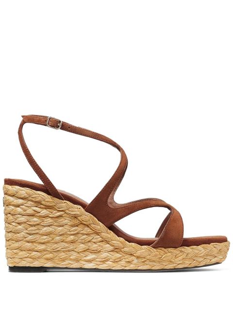 Jimmy Choo Ayla 85mm wedge sandals - Brown - zdjęcie produktu nr 1
