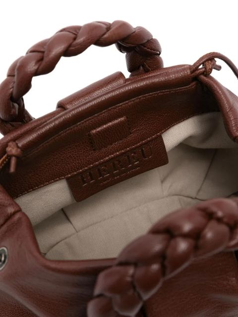 Hereu Bombon braided-handle tote bag - Brown