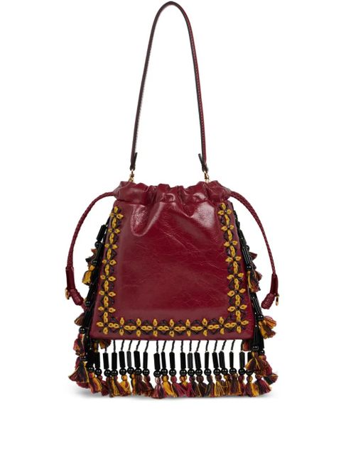 ETRO Small Kalispera leather bucket bag - Red - zdjęcie produktu nr 1