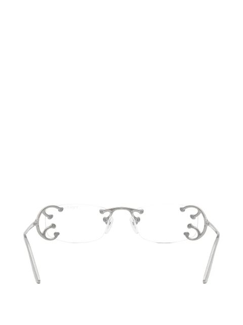 Prada Eyewear rimless glasses - Silver
