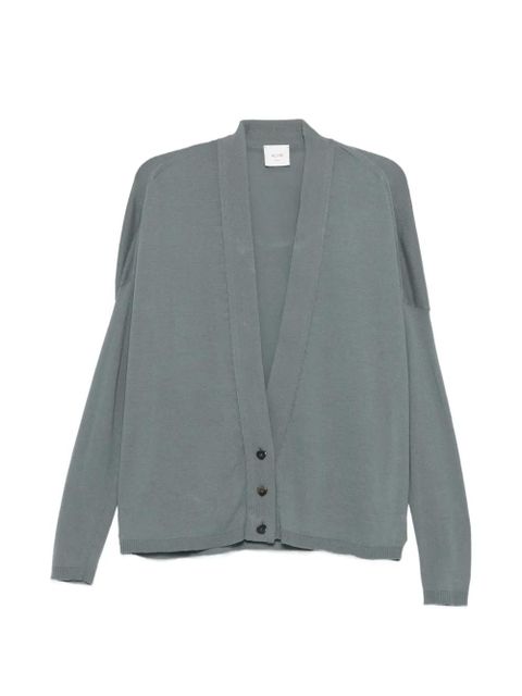 Alysi button V-neck cardigan - Grey - zdjęcie produktu nr 1