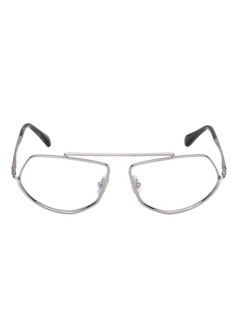Max Mara geometric-frame glasses - Silver