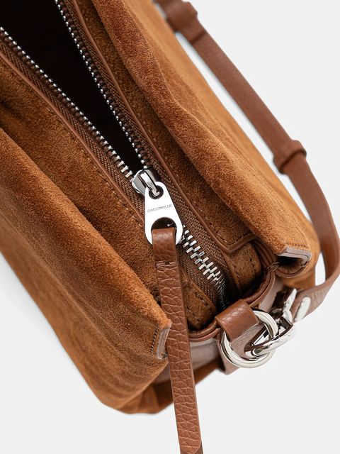 Coccinelle torebka zamszowa kolor brązowy E1 P6P 19 02 01