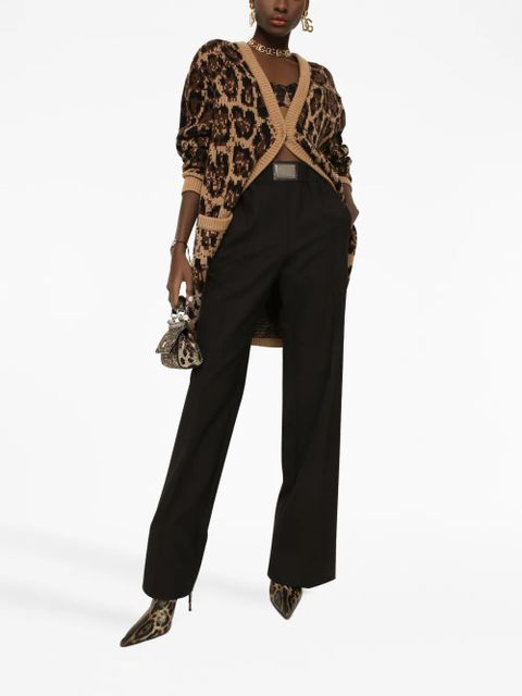 Dolce & Gabbana high-waisted flared trousers - Black - zdjęcie produktu nr 2