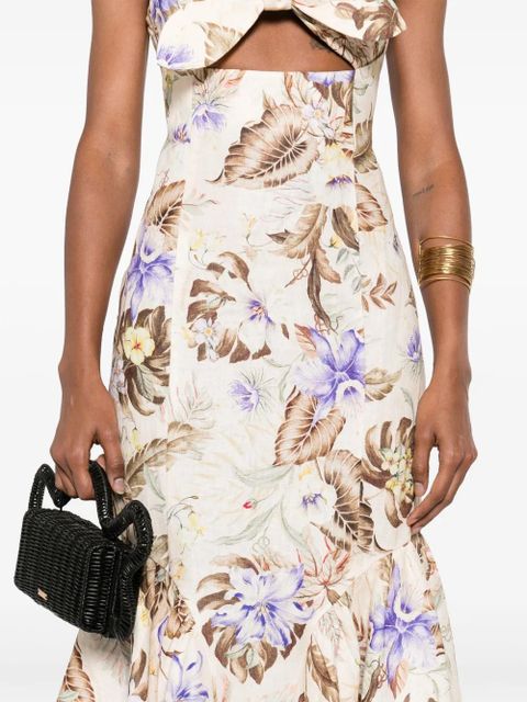 ZIMMERMANN Coco midi dress - Neutrals
