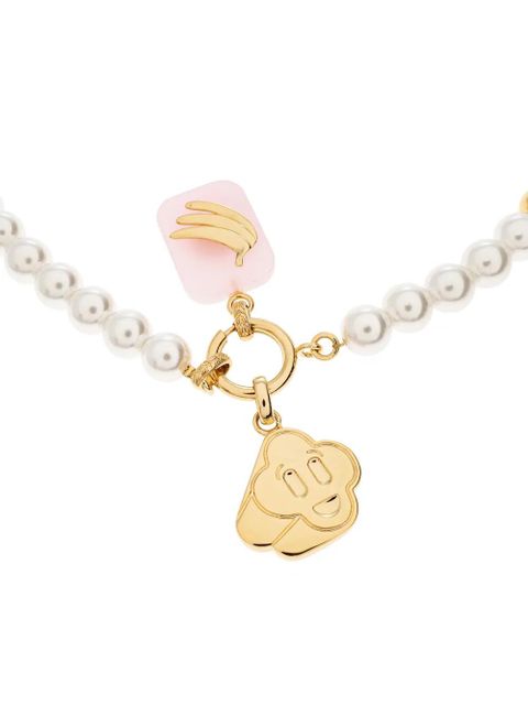 Casablanca icon pearl necklace - Gold