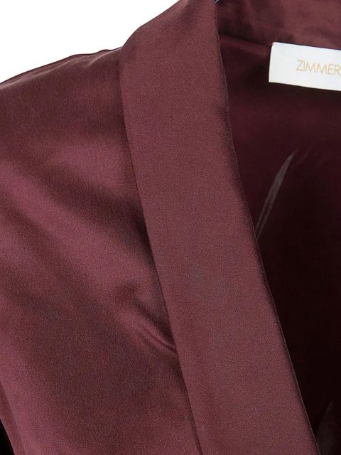 ZIMMERMANN ruffled wrap-design midi dress - Brown