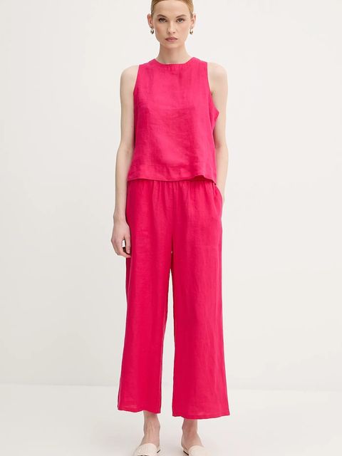 United Colors of Benetton bluzka lniana