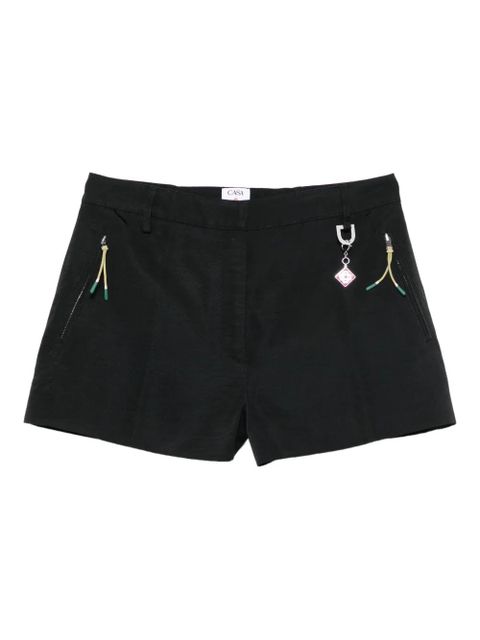 Casablanca zip-pocket charm shorts - Black - zdjęcie produktu nr 1