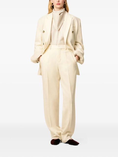 AMI Paris Wool large-fit trousers - Neutrals - zdjęcie produktu nr 2