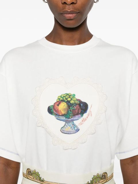 ALEMAIS fruit-bowl heart-shaped top - White