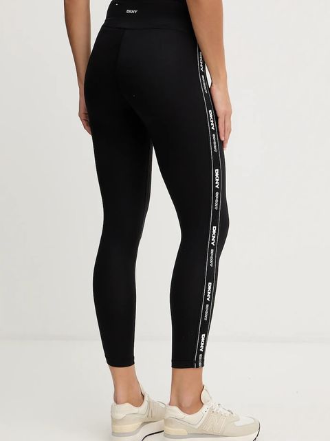 Dkny legginsy damskie kolor czarny gładkie DP5P1883 - zdjęcie produktu nr 2
