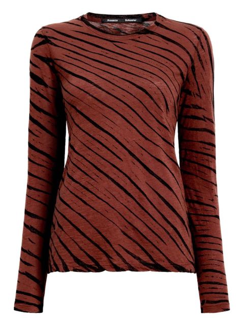 Proenza Schouler Mia T-shirt - Brown - zdjęcie produktu nr 1