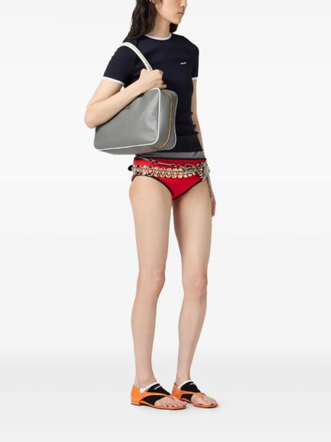 Miu Miu technical-knit bikini bottom - Red
