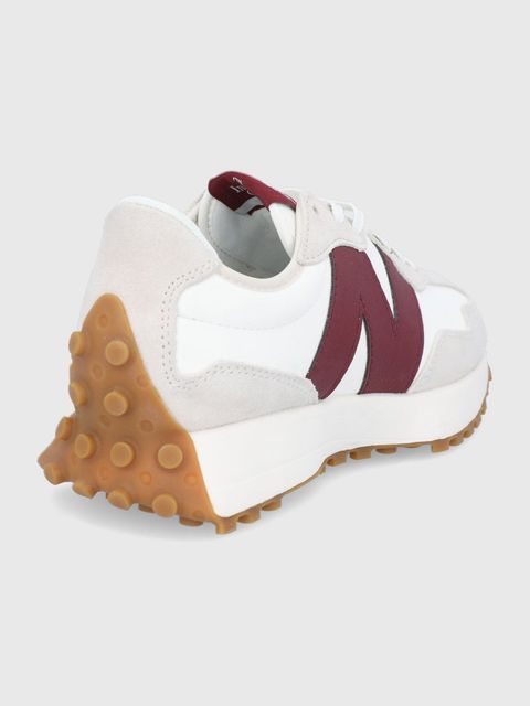 New Balance Buty 327 kolor biały na płaskiej podeszwie WS327KA