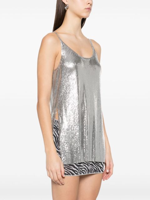 Rabanne mesh tank top - Silver - zdjęcie produktu nr 2