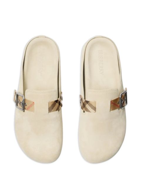 Burberry suede Urchin clogs - Neutrals