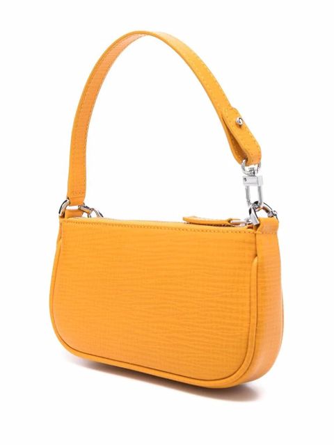 BY FAR mini Rachel lizard-skin effect shoulder bag - Orange