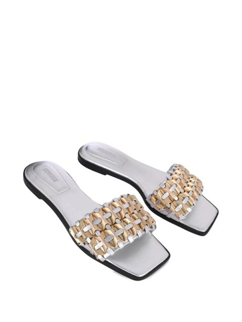 Simkhai Faye metallic leather sandals - Silver - zdjęcie produktu nr 2