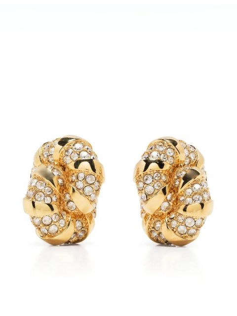 Lanvin Mélodie crystal-embellished earrings - Gold - zdjęcie produktu nr 1