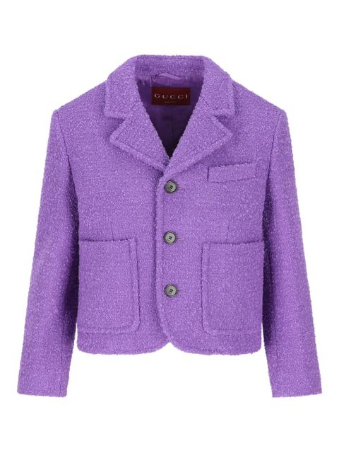 Gucci bouclé patch-pockets jacket - Purple - zdjęcie produktu nr 1