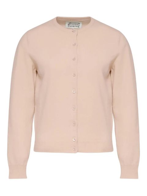 Maison Margiela button-front wool cardigan - Pink - zdjęcie produktu nr 1
