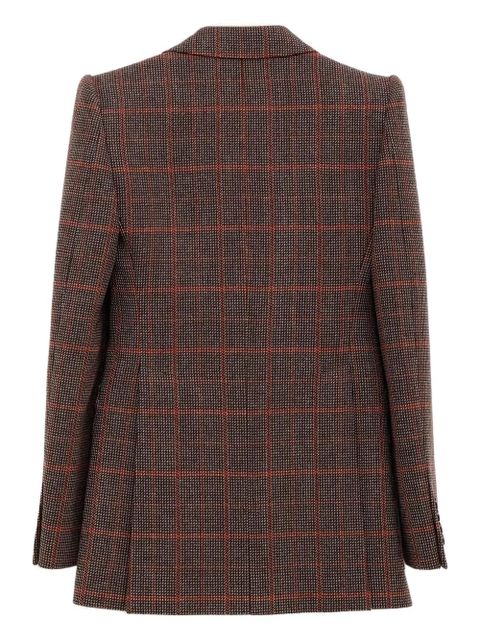 Chloé checked single-breasted blazer - Brown - zdjęcie produktu nr 2