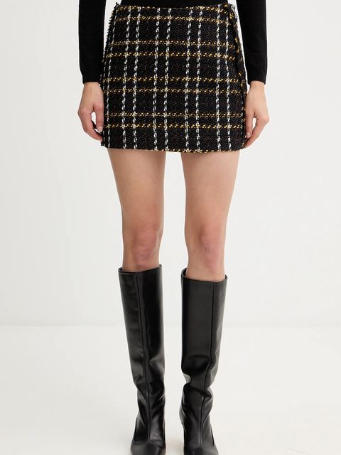 Silvian Heach spódnica HIGINIO kolor brązowy mini prosta GPA25198MG - zdjęcie produktu nr 1