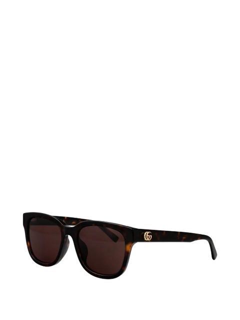 Gucci Eyewear Double G square-frame sunglasses - Brown